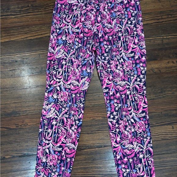 Lilly Pulitzer Kelly Skinny Ankle Pants In Bright Navy Swing Of Things Sz 12 - Picture 3 of 6